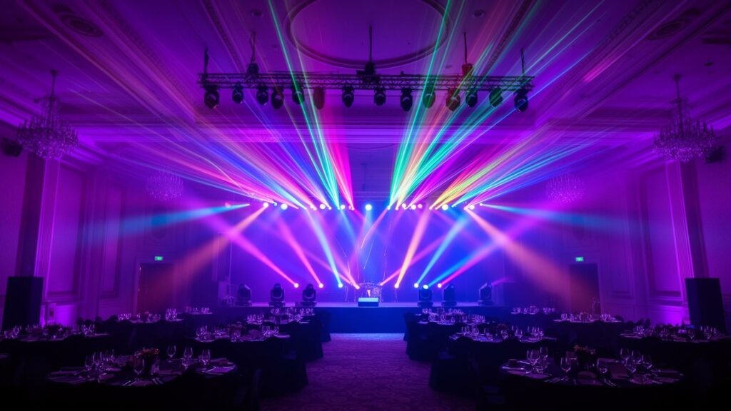 Eventtechnik Verleih Hintergrund